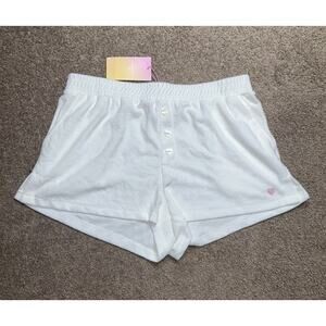 NWT Stoney Clover Lane X Target White Terry Shorts Size Large Women’s